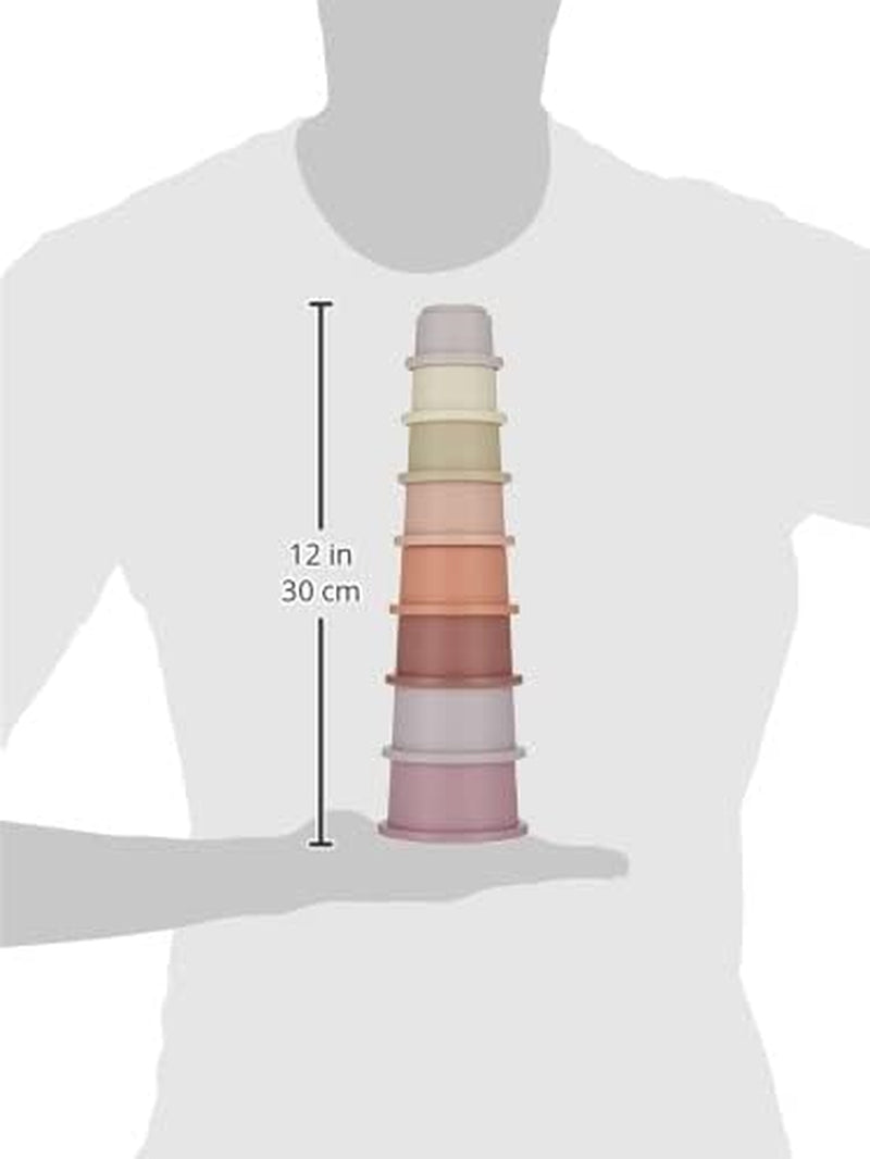 Stacking Cups Toy 8Pcs | Made in Denmark (Petal)